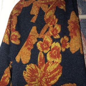 Blue floral cardigan